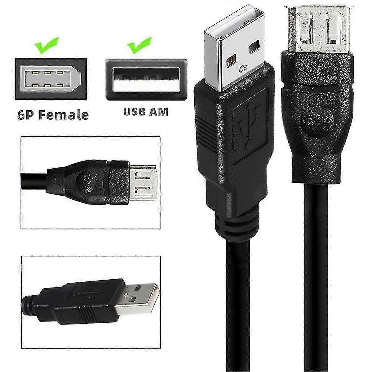 USB Adapter Cable Firewire IEEE 1394 6 Pin Female to USB 2.0 AM Adapter Cable Plug and Play for Dig-JC