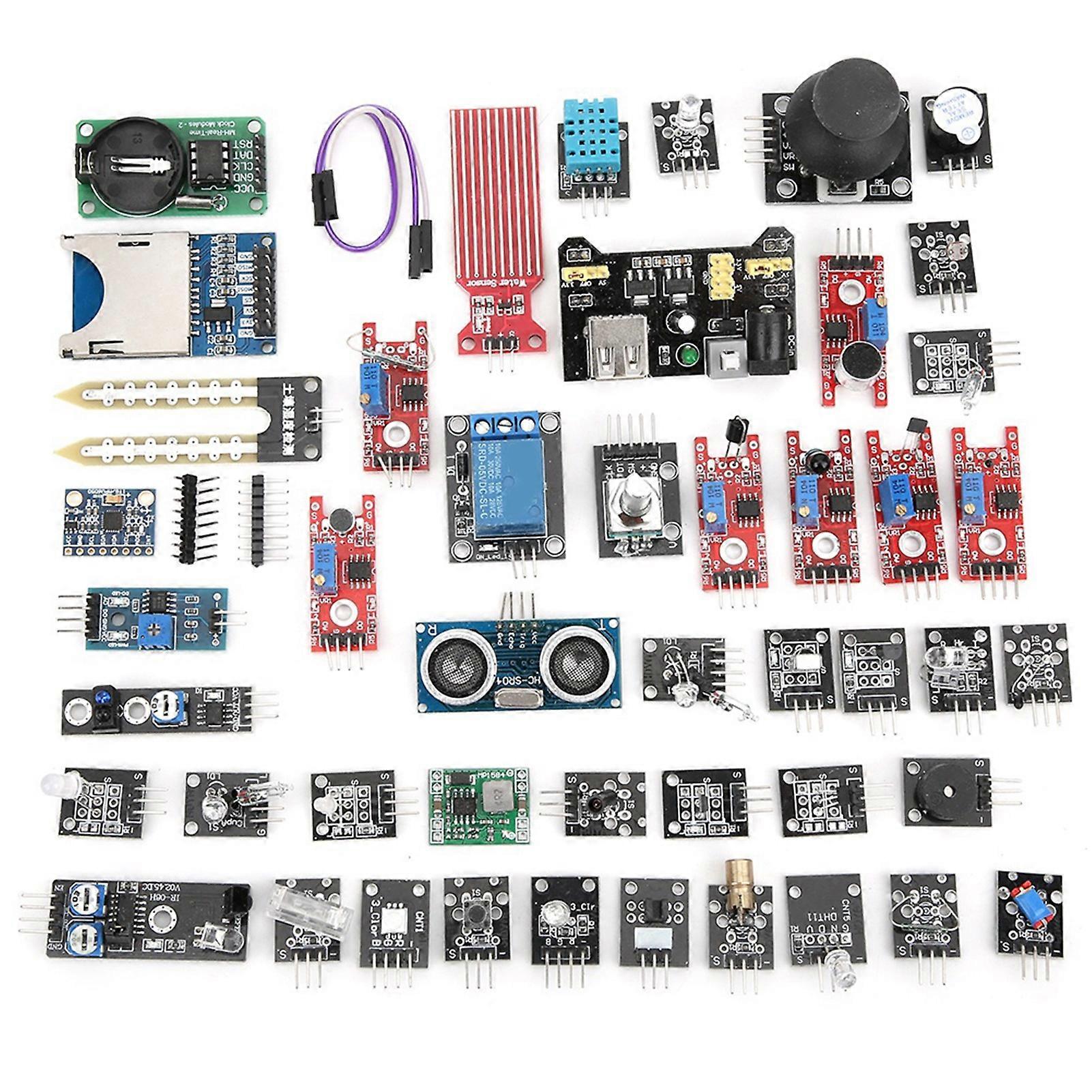 45pcs Sensor Modules Starter Kit Professional DIY Updated Development Board Set for Arduino Raspberry Pi Robotics Projects