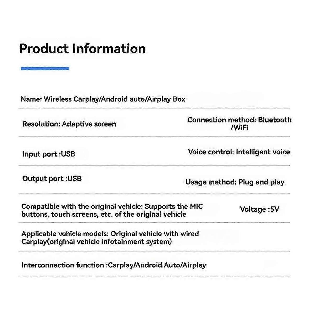 3 In1 Wireless Carplay Adapter Smart Carplay Airplay Android Auto Usb Dongle Wired Carplay To Wirele