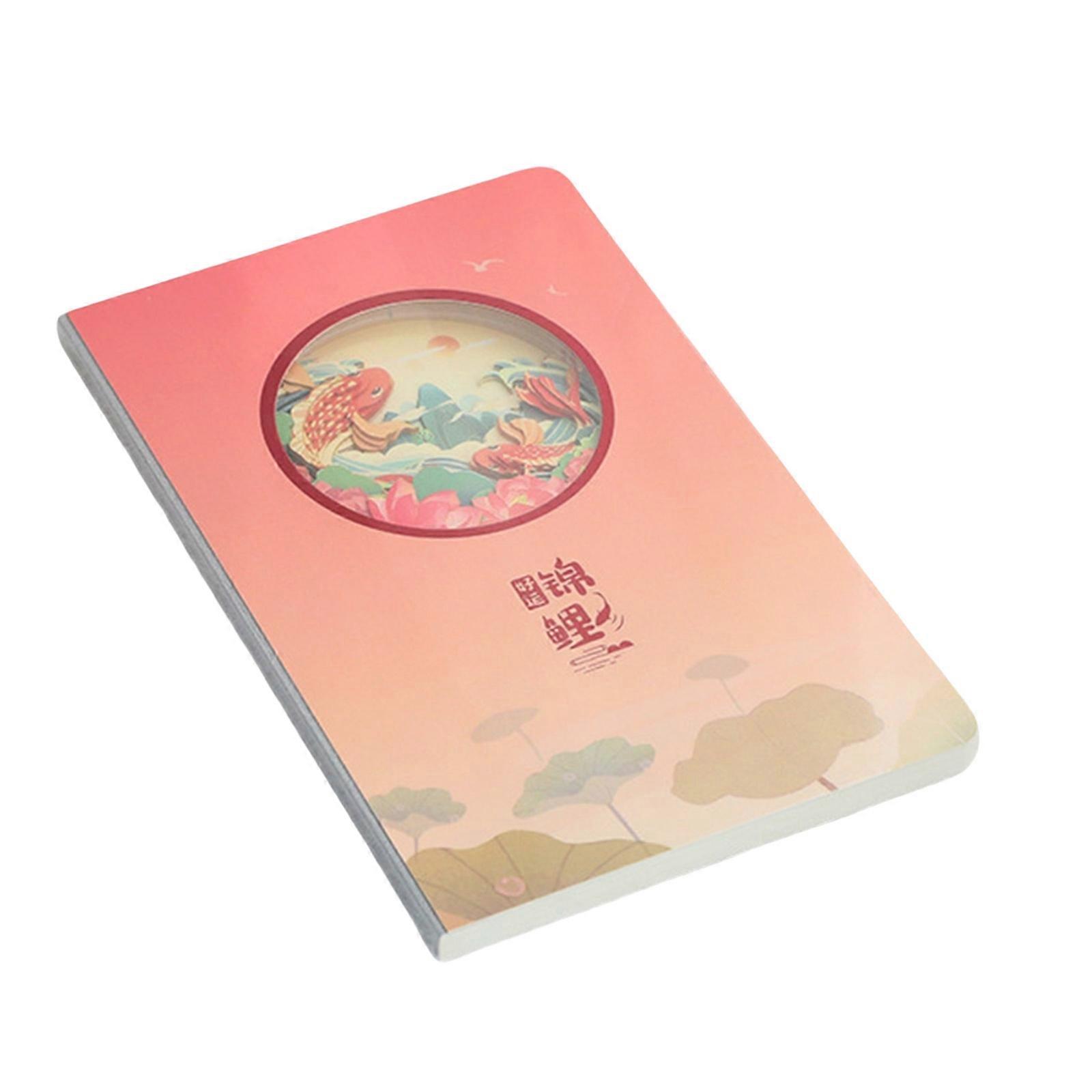 Lucky Notebook Stationery Notebooks Hollow Notebook 60 Sheets Travel Notebooks 120 Pages Journal Notebook Multicolor