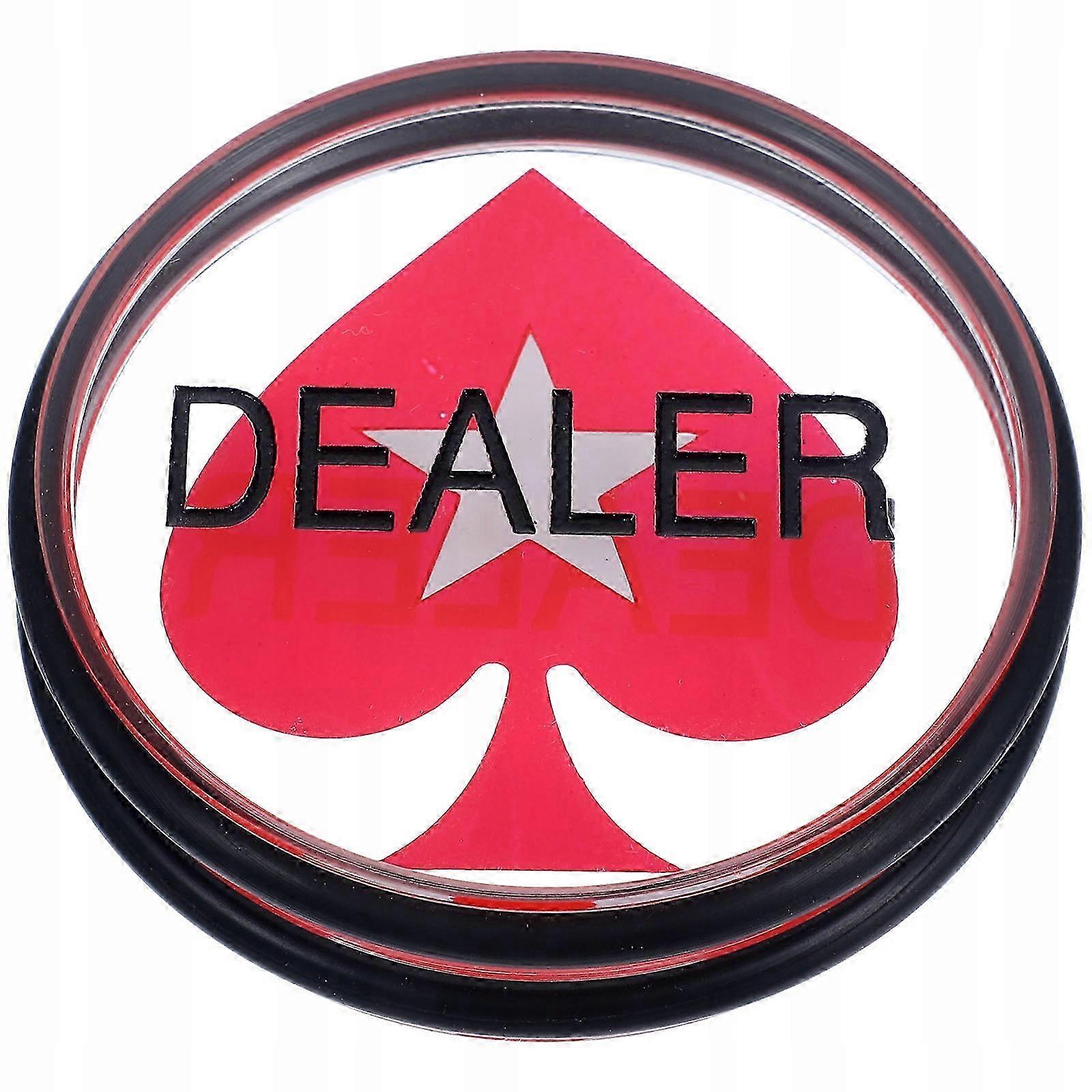 Poker Card Guard Dealer Press Set Button 7.5x7.5x2cm