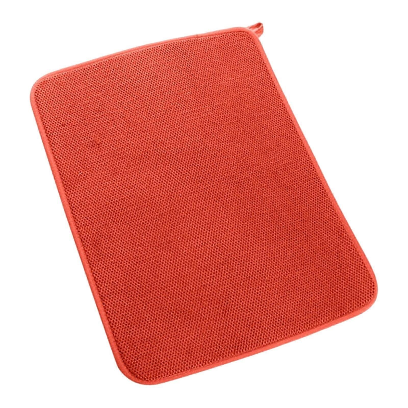 Dish Drying Mat For Kitchen Counter Super Absorbent Dish Drying Pads Microfiber Drying Mat Quick Dish Draining Mat Circle Table Mats Teal