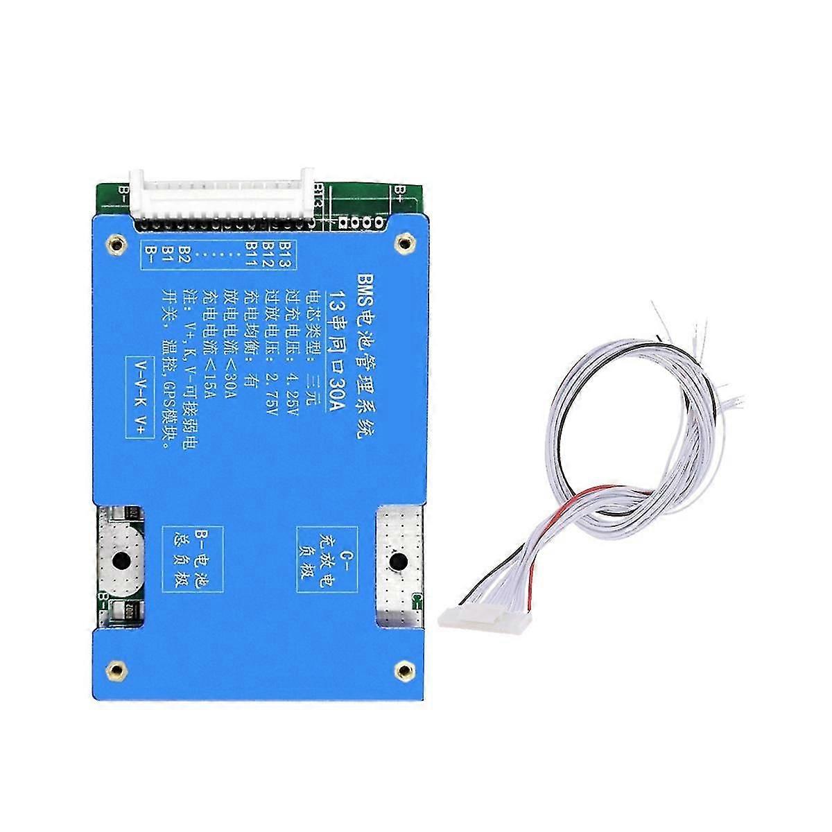 13s 48v 30a Ternary Lithium Battery Protection Board With Power Battery With Balance Pcb Board For