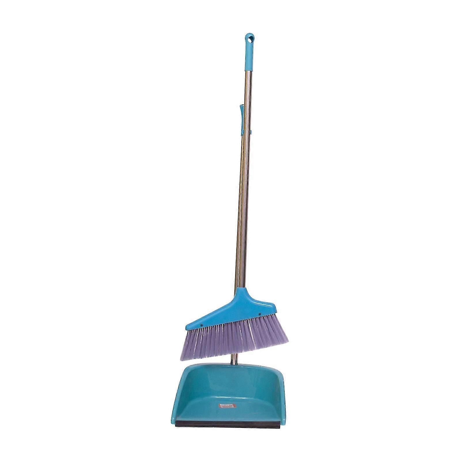 Dustpan Set Extended Stainless Steel Handle Cleaning Tool