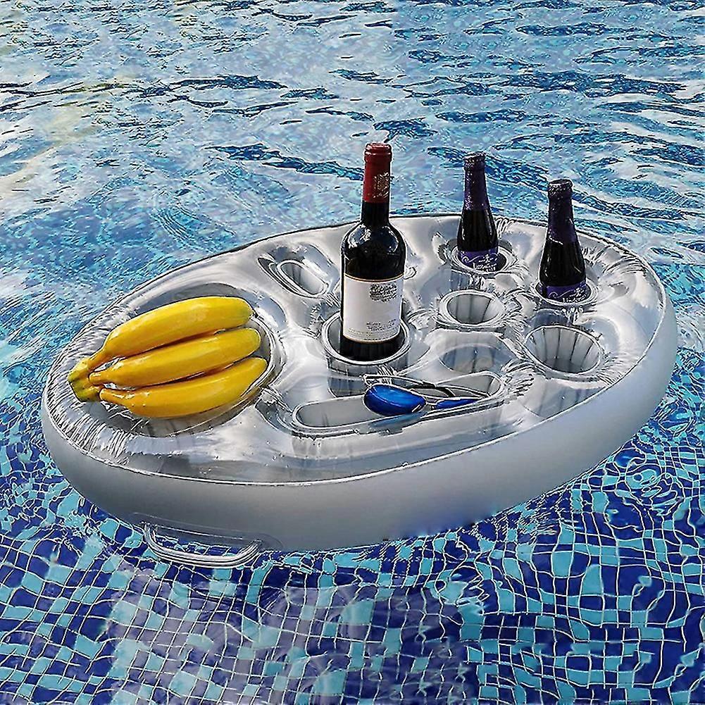 Summer Inflatable Float Beer Drinking Cooler TableWater Play Float Beer Tray Party Bucket Cup HolderFor Swimming Pool Party