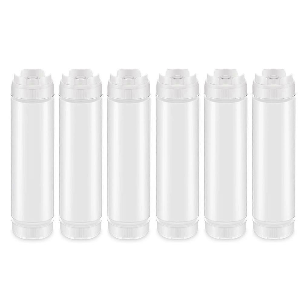 6 Pcs 16 Oz Inverted Plastic Squeeze Bottles, for Sauces