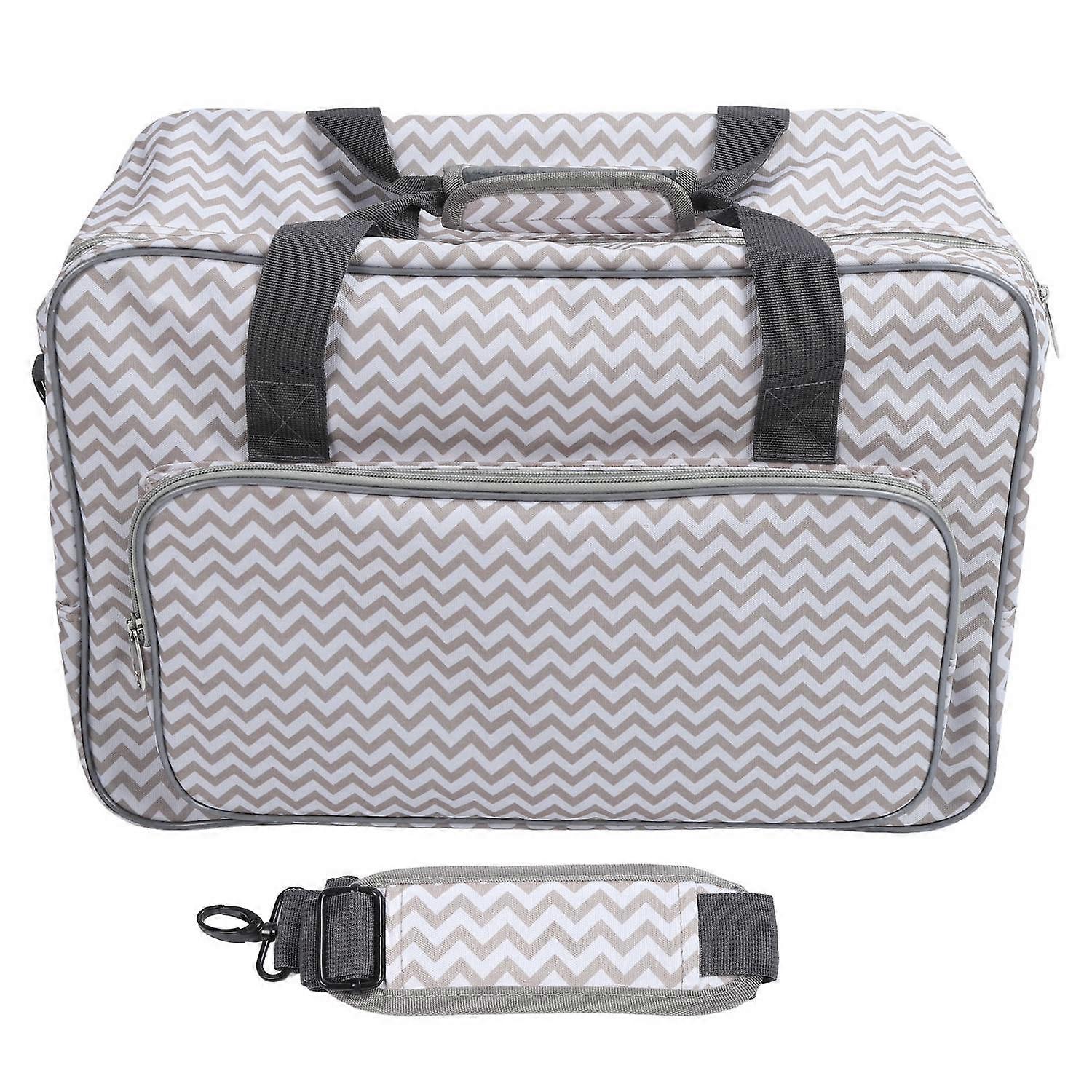Sewing Machine Case Large Capacity Universal Portable Sewing Machine Carrying Bag with Removable Sho