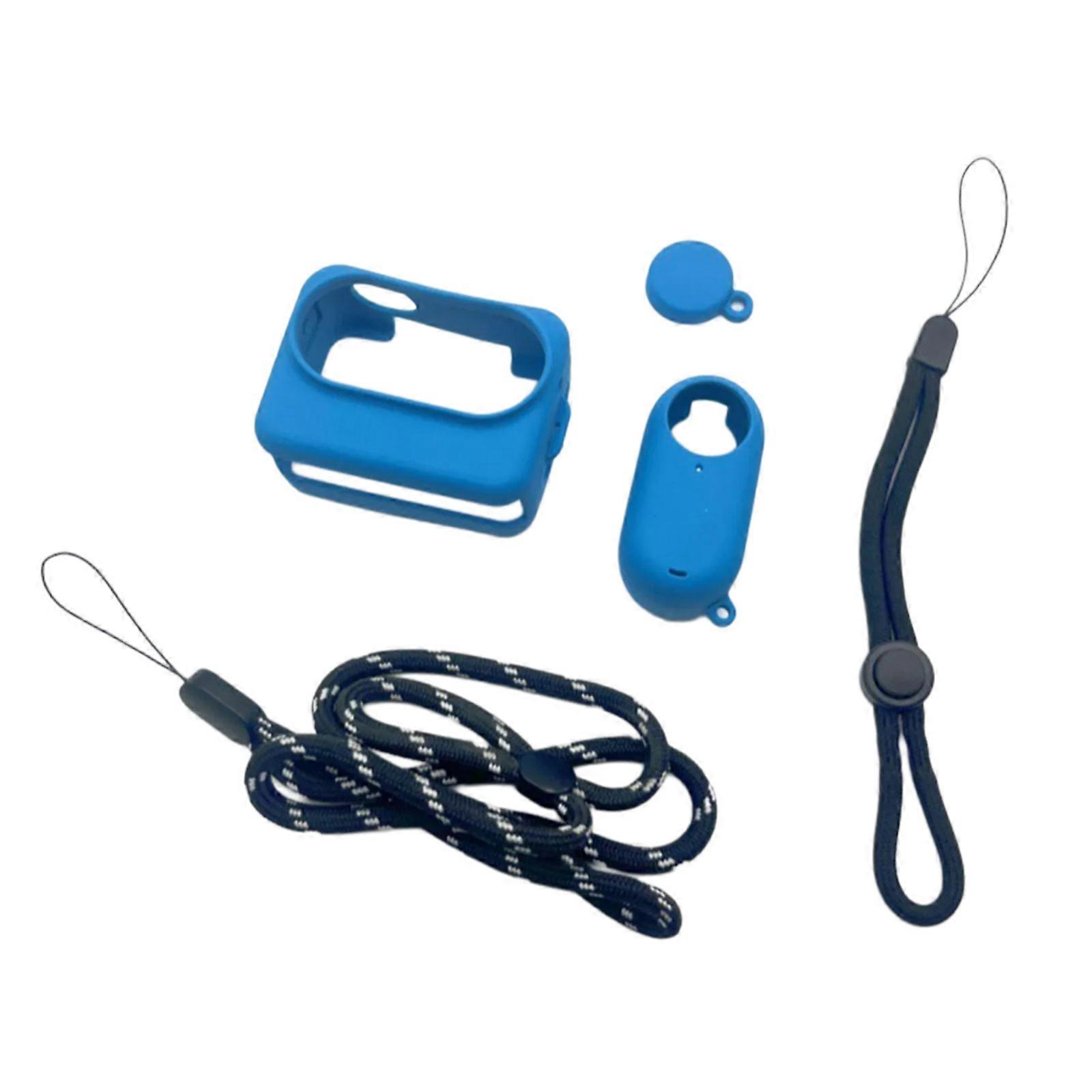 Silicone Protective Skin For 360 GO3 Mini Cameras Includes Detachable Lens Cap And Security Cord For Outdoor Use Multicolor