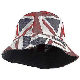 Sombreros Hombres Union Jack Bombines Sombrero Union Jack Sombrero de cubo británico Sombrero de sol británico Sombrero de pescador de verano - DSW