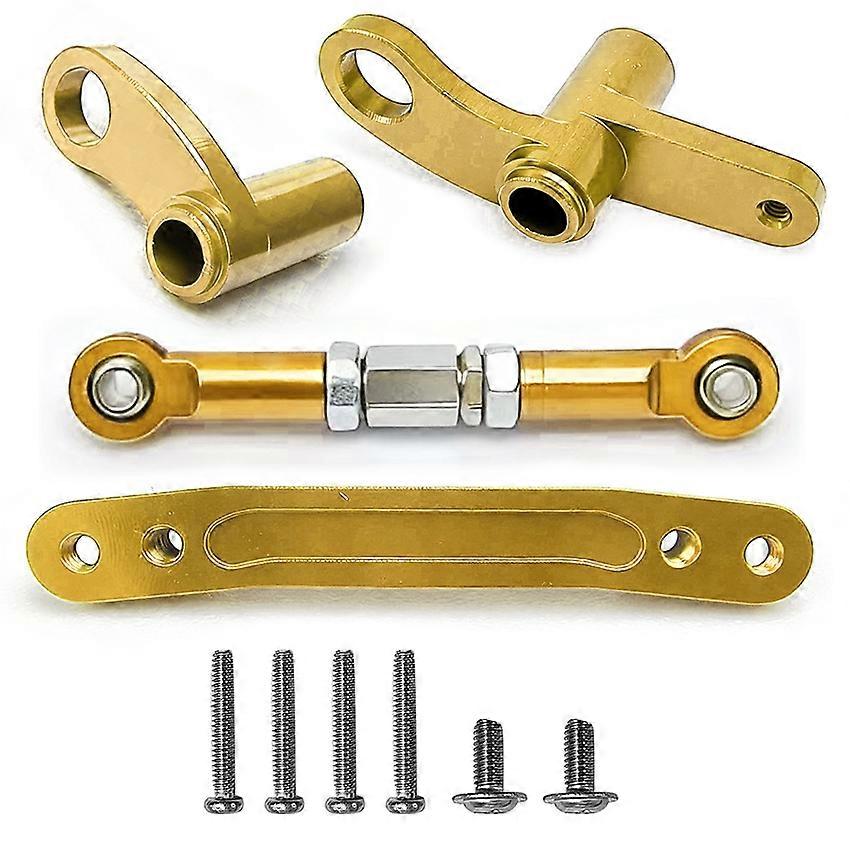 for SCY1/16 JJRC RC Car Metal Upgrade Modification Steering Assembly Accessories Gold 1 Set