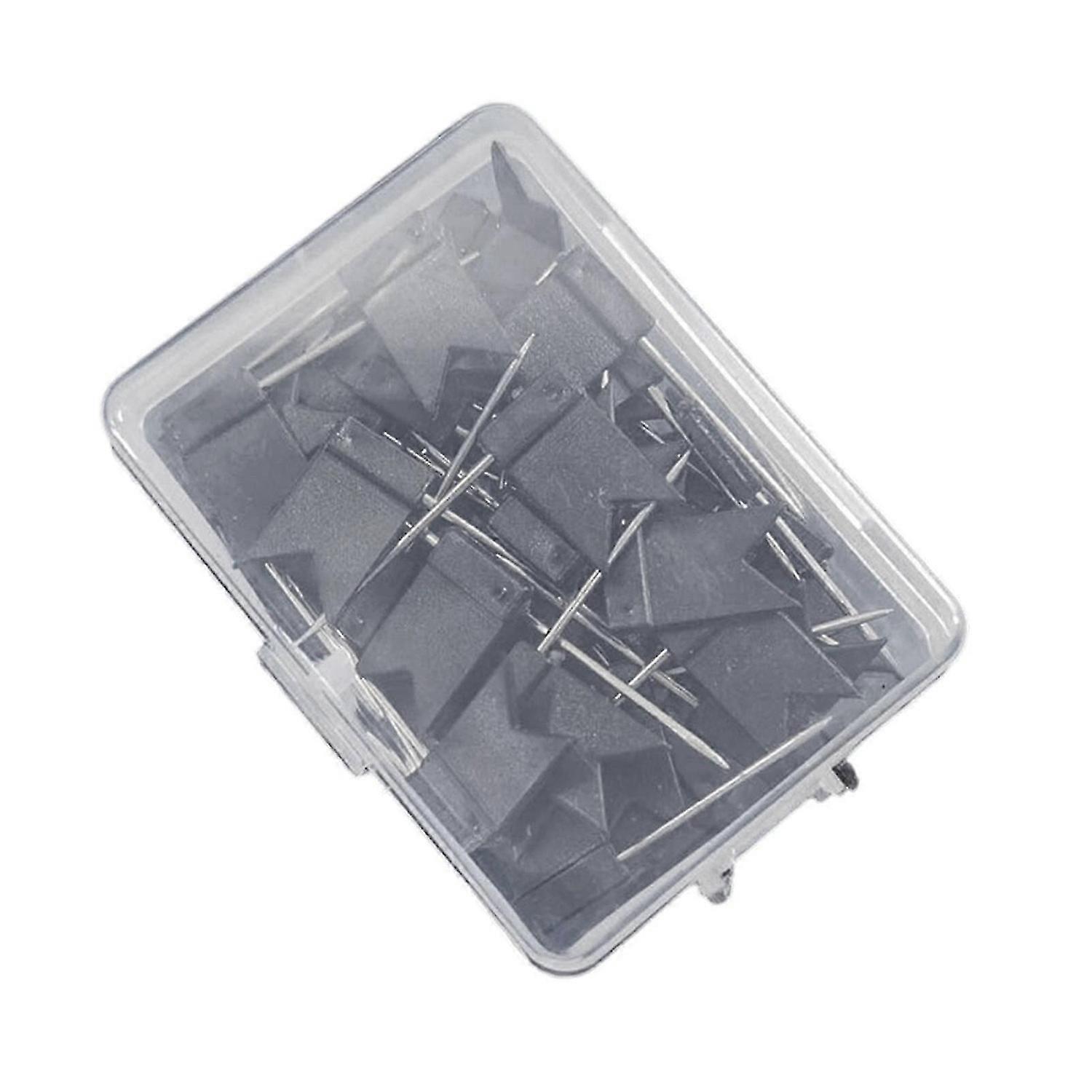 50pcs Thumb Tacks Push Pins Flag Pins Decorative Pushpins Colorful Poster Pins Message Board Tacks for Notice Board color Cs