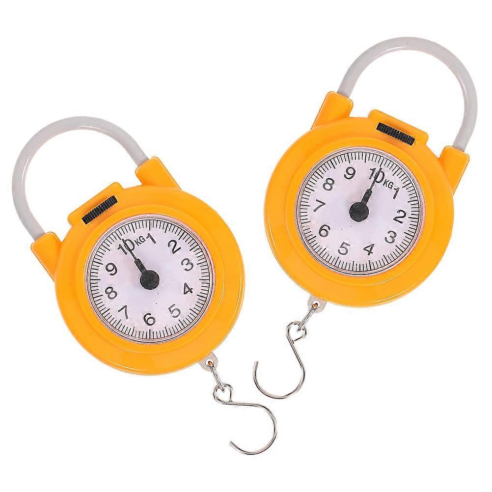 Portable Hanging Scale Lightweight Fish Scale with Hook 1Pair for Home Use