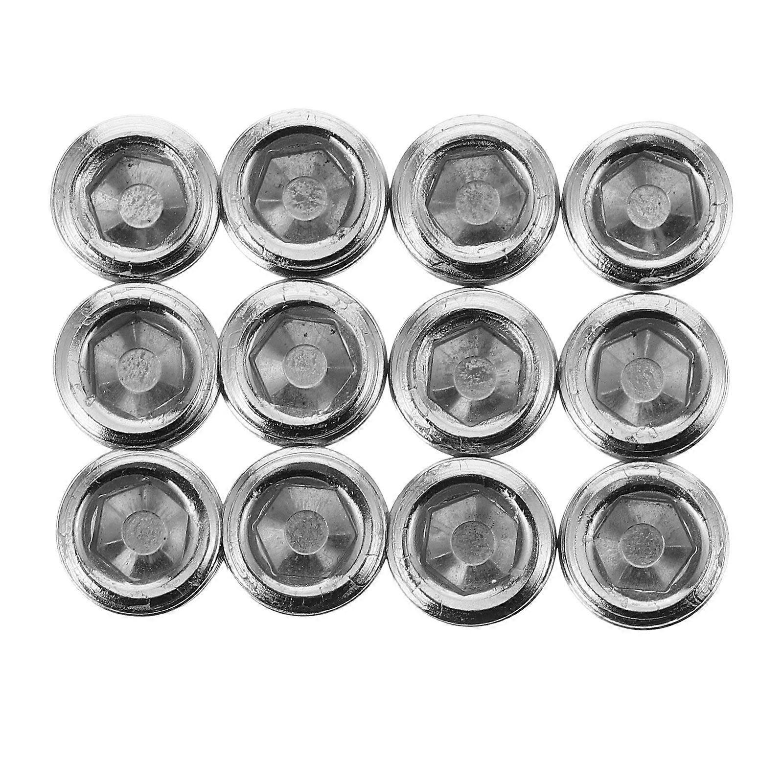 12pcs 1/8 Inch Pneumatic Hex Head Plug Male Hose Fitting Countersunk Thread