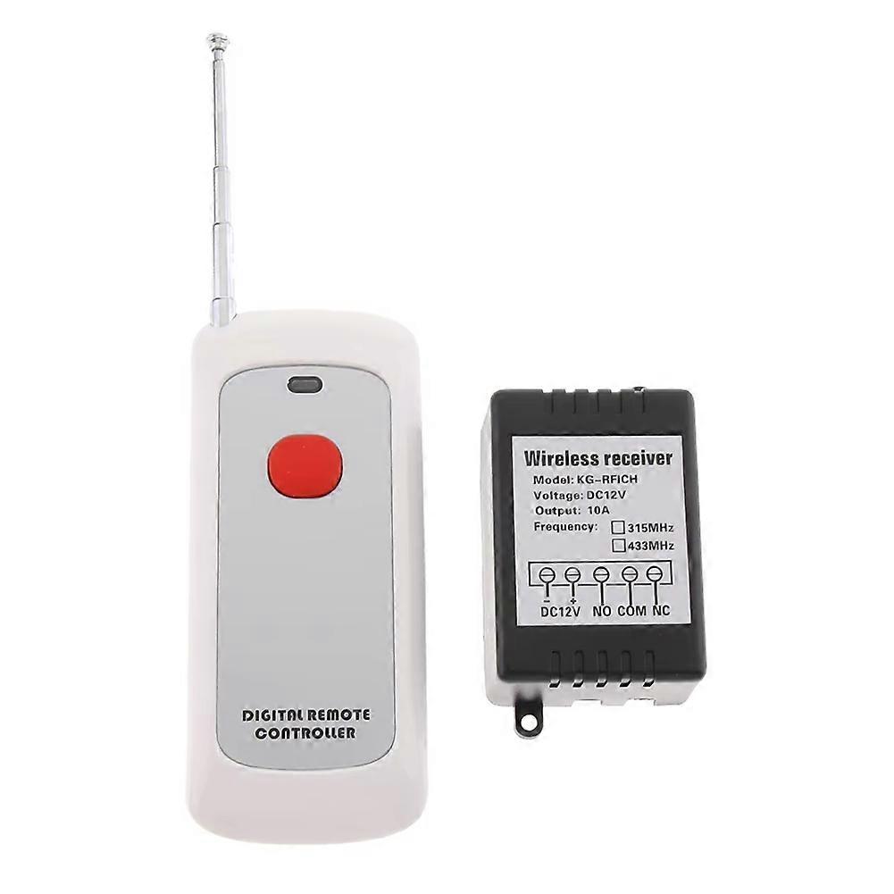 433Mhz Wireless RF Switch Long Range DC 12V Single Channel Wireless Remote Control Switch 10A Relay Receiver