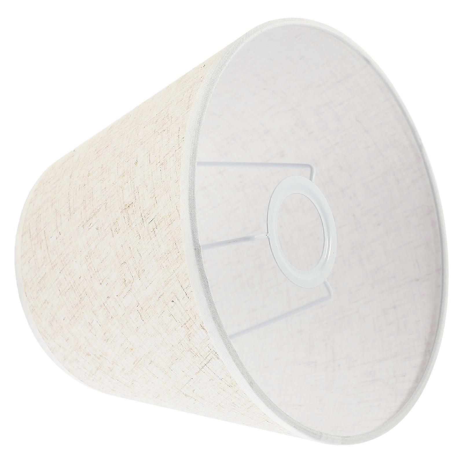 Fabric Lamp Shade for Table Lamp Replacement with Beige Fabric Cover