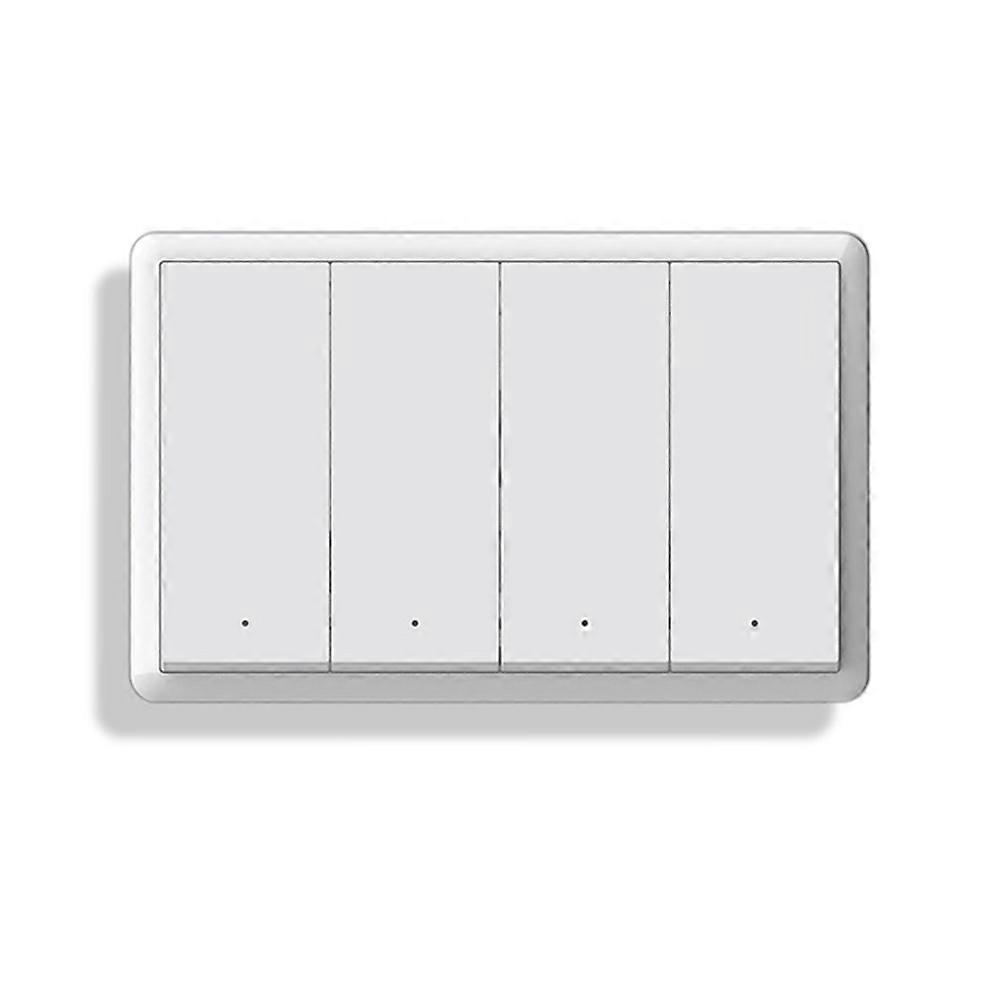 Tuya ZigBee Smart Switch Neutral Wire Optional Intelligent US Wall Button Light Switch AC100-240V for Alexa 4Gang