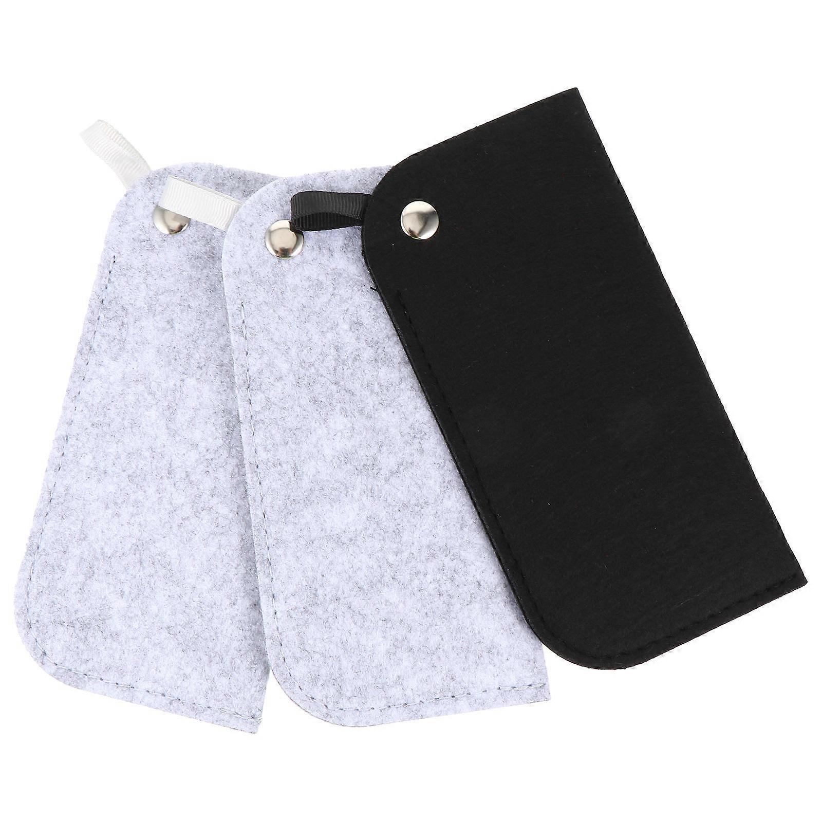 Eyeglasses Bag Felt Holder for Storage 3Pcs Durable Assorted Color Pouches