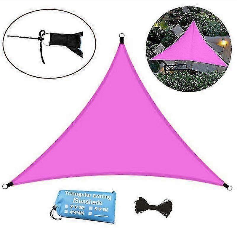 Sunshade sail for garden UV block waterproof triangle canopy