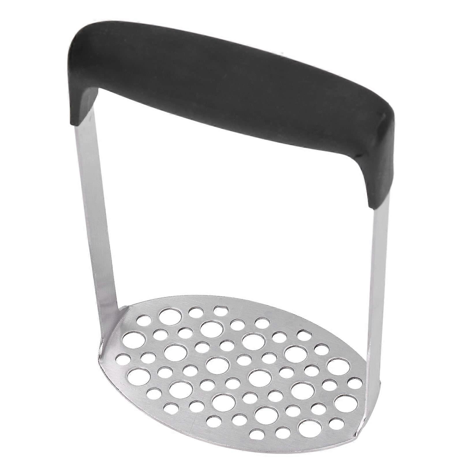 Stainless Steel Potato Masher Heavy Duty with Ergonomic Horizontal Handle and Soft Non‑Slip Grip