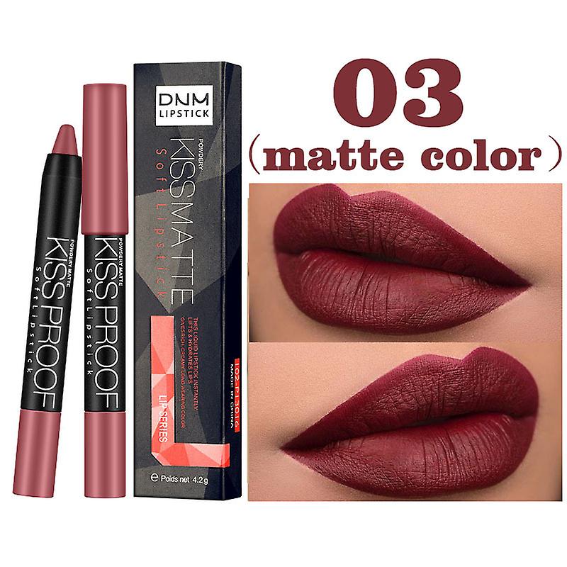 Dnm Waterproof Super Stay 24 Hour 13 Color / Pencil Sharpener Lipstick Matte Lip