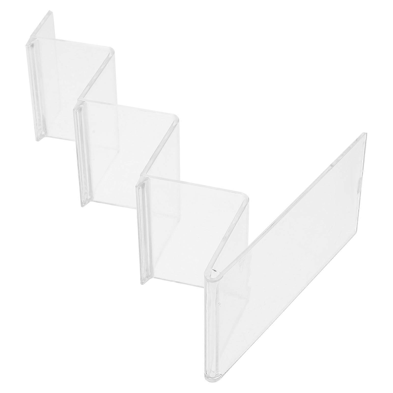 Handbag Display Multi-Layered Wallet Display Stand Transparent 19.50X13.00X7.00CM Space Optimization 1Pack