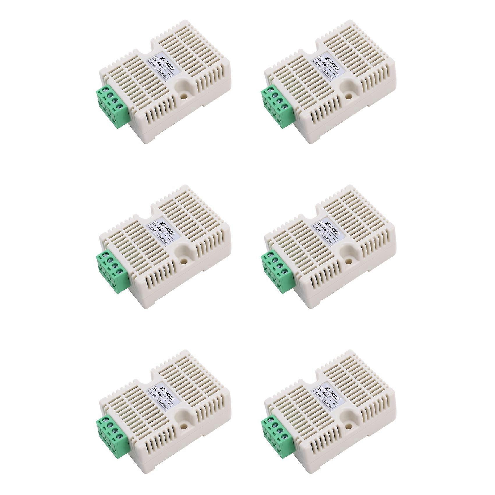 6X Temperature Humidity Transmitter RS485 SHT20 Sensor Modbus RTU Acquisition Module Transducer High Precision