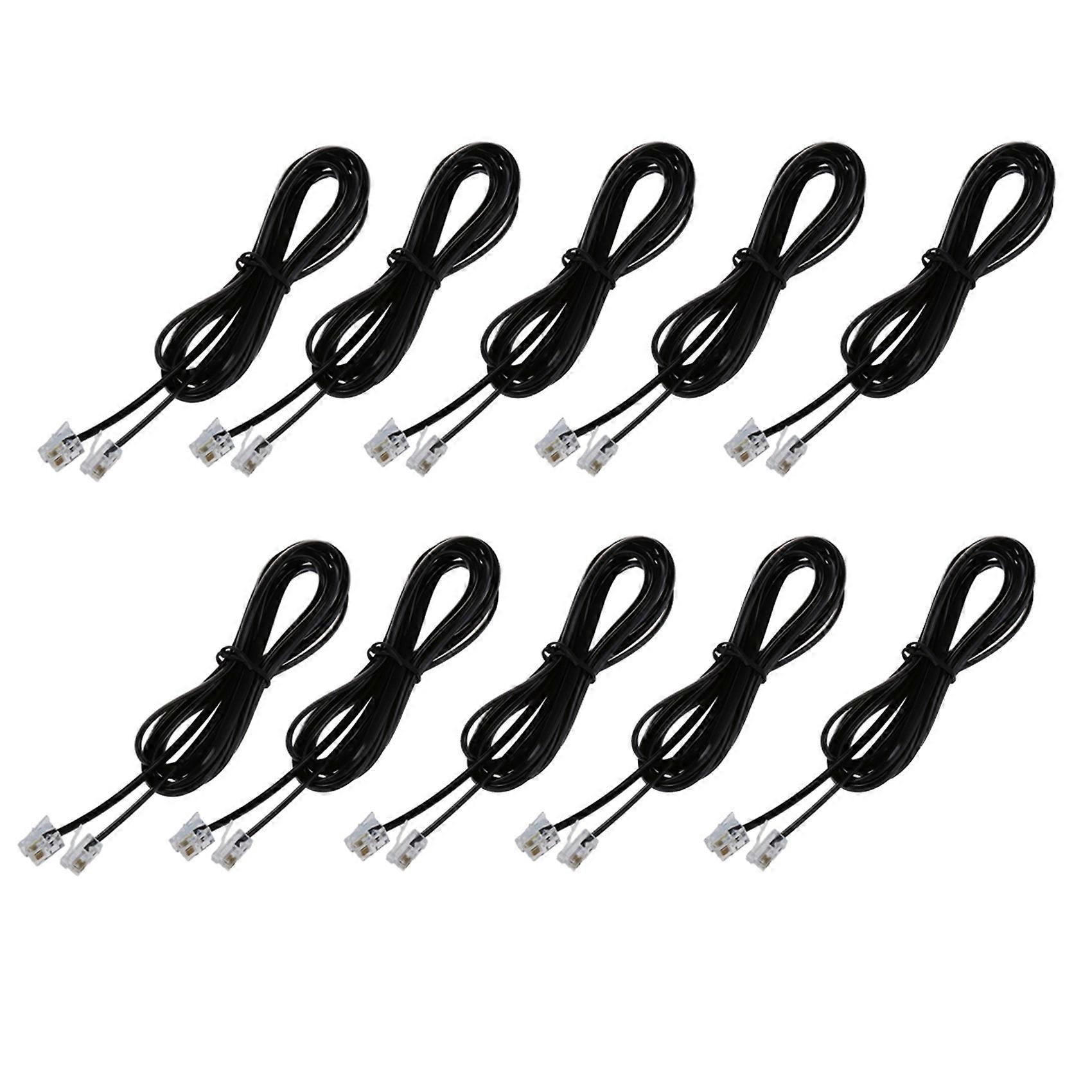 10X RJ11 6P4C Telephone Cable Cord ADSL Modem 2 Meters