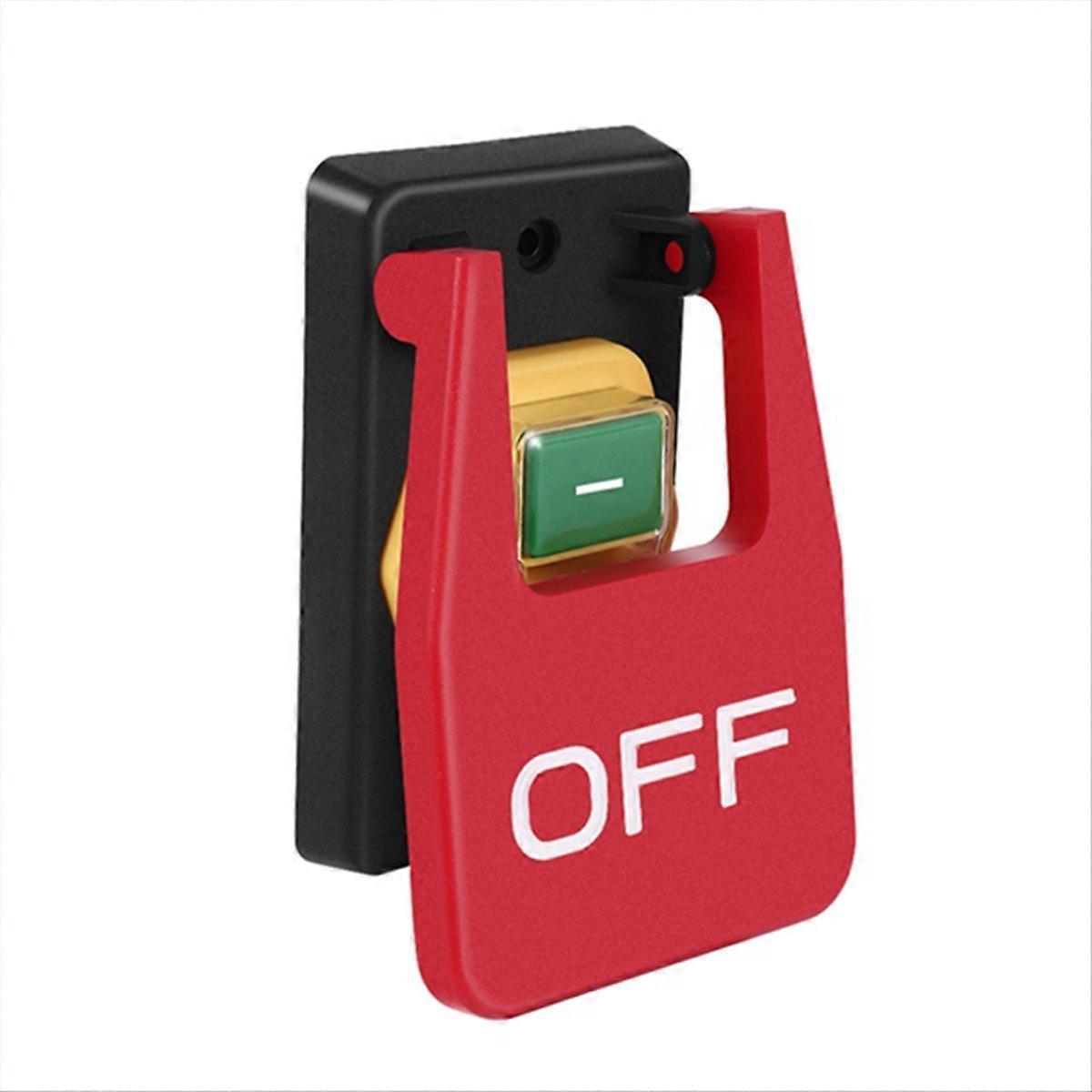 Off on Red Cover Emergency Stop Push Button Switch 250V 16A