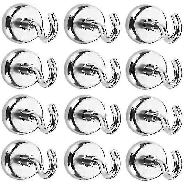 12 magnetic hooks, extra strong magnet, for ceiling