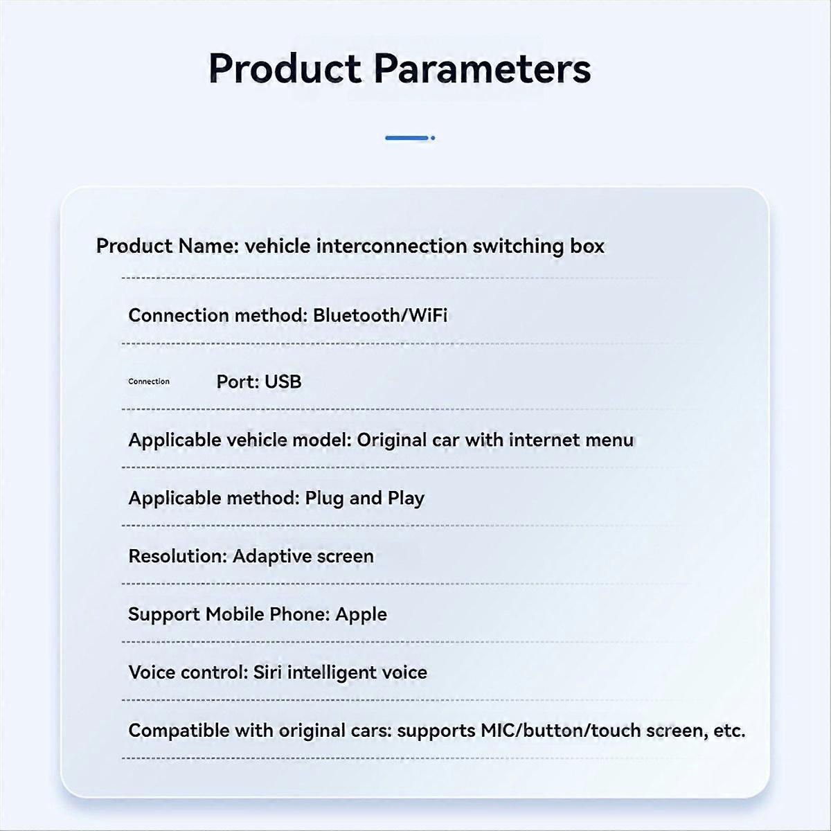 Drahtloser CarPlay-Adapter USB Wireless Android Auto Dongle