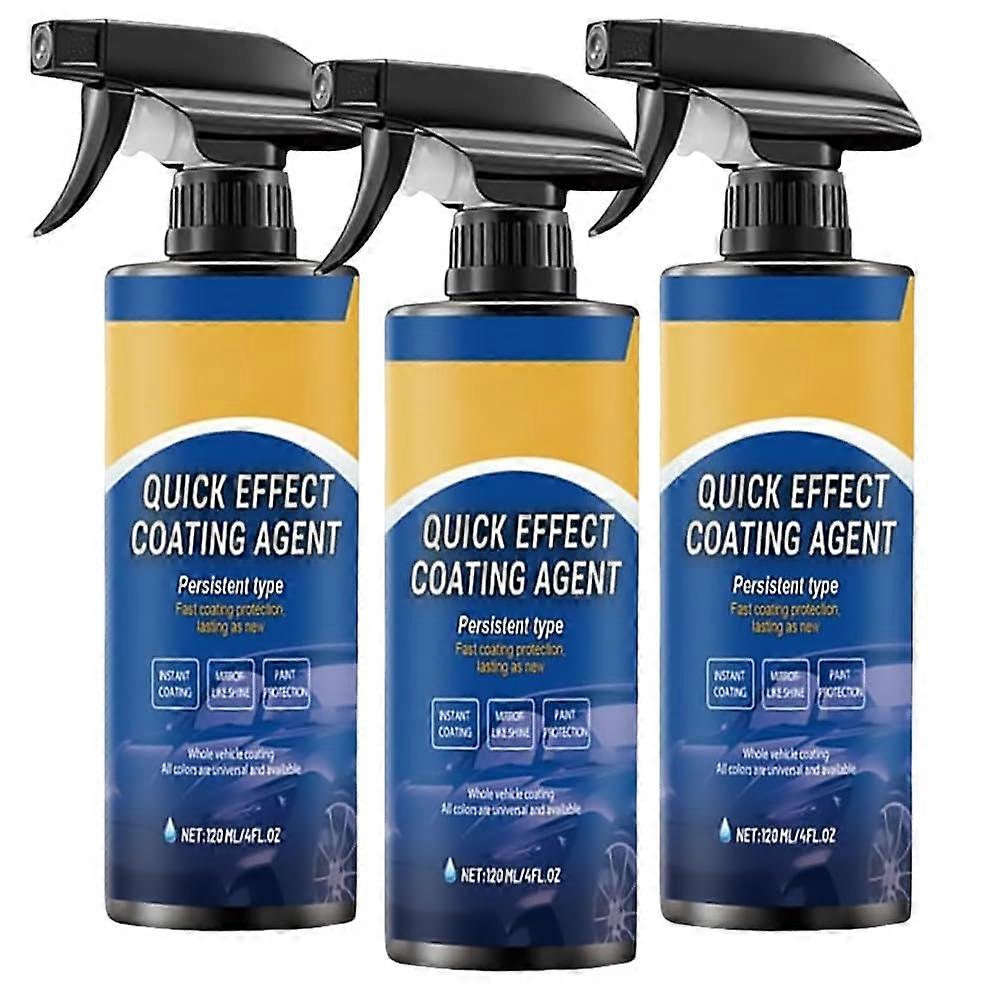 Quick Shine Car Detailing Spray 3 Pack with Instant Gloss and Hydrophobic Protection