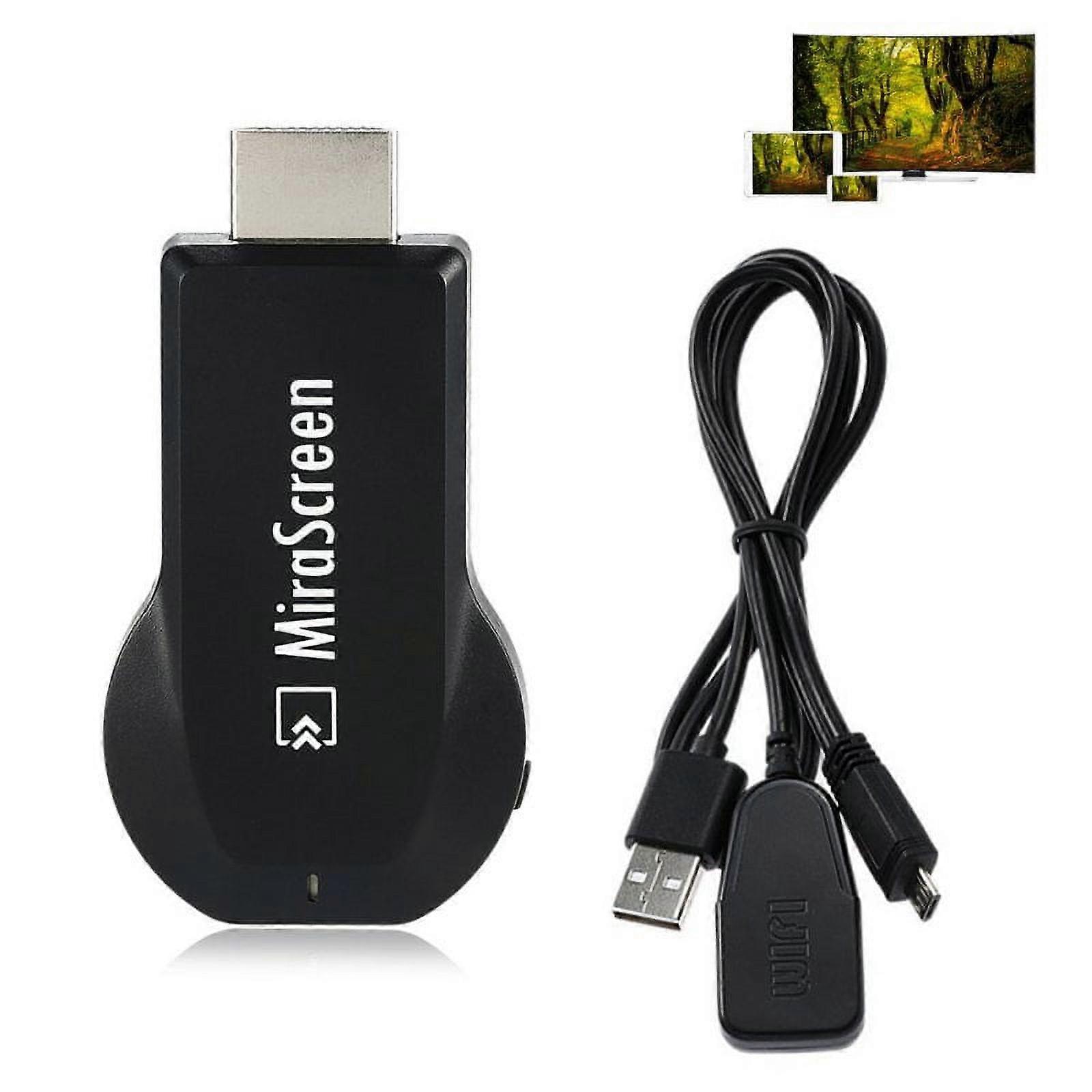Wireless Display Adapter 4k HDMI WiFi Miracast Dongle Screen Mirroring Airplay Cast Phone to TV/Projector Receiver Support Android Mac iOS Windows