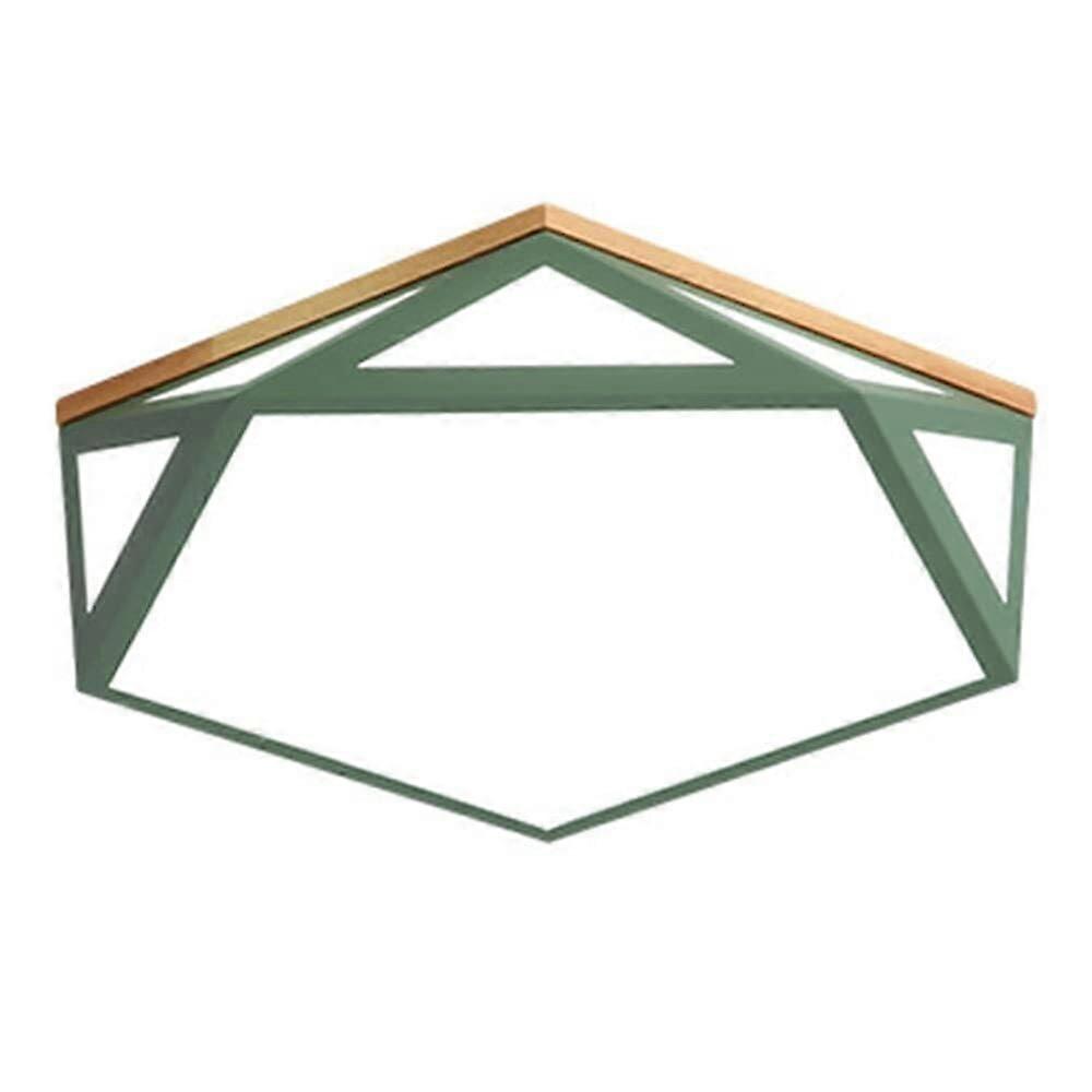 Dimmable LED Ceiling Light with 3 Color Modes, UltraThin Modern Flush Mount Fixture for Bedroom Kitchen, Green