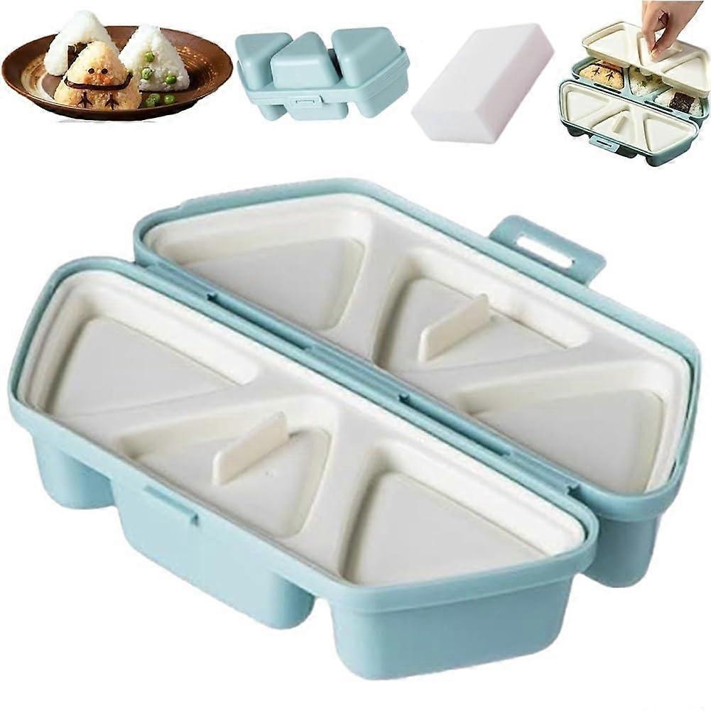 Onigiri Mold 6Cavity Triangle Rice Ball Maker with NonStick Easy Press for Sushi and Bento