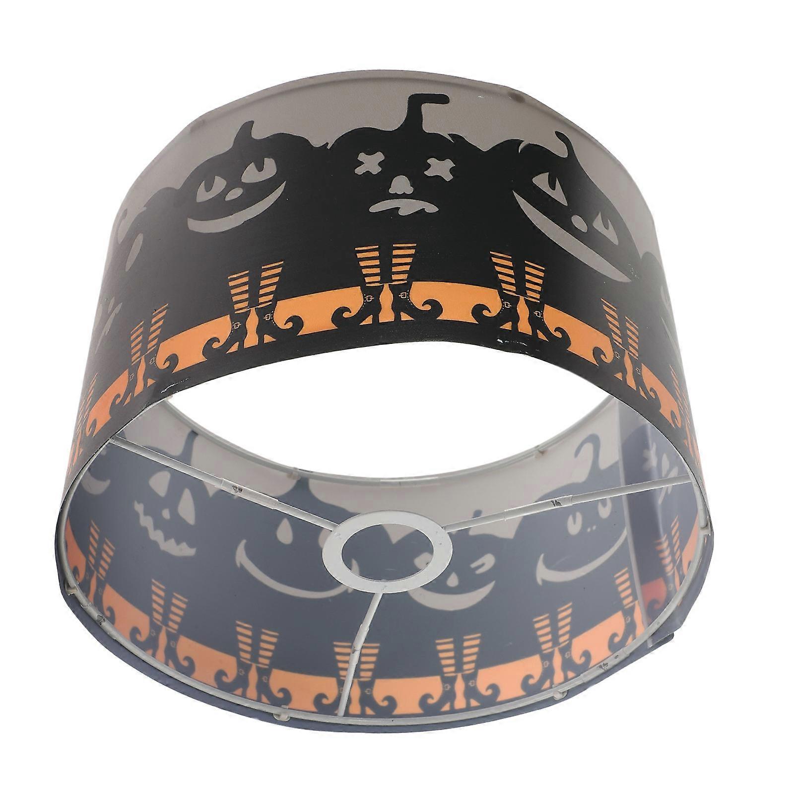 Halloween Lampshades Pumpkin Printed for Bedside Lamp 2Pcs Set