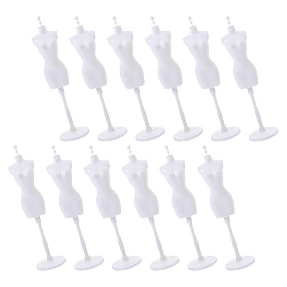 12Pcs Doll Mannequin Display Rack for Dress Presentation