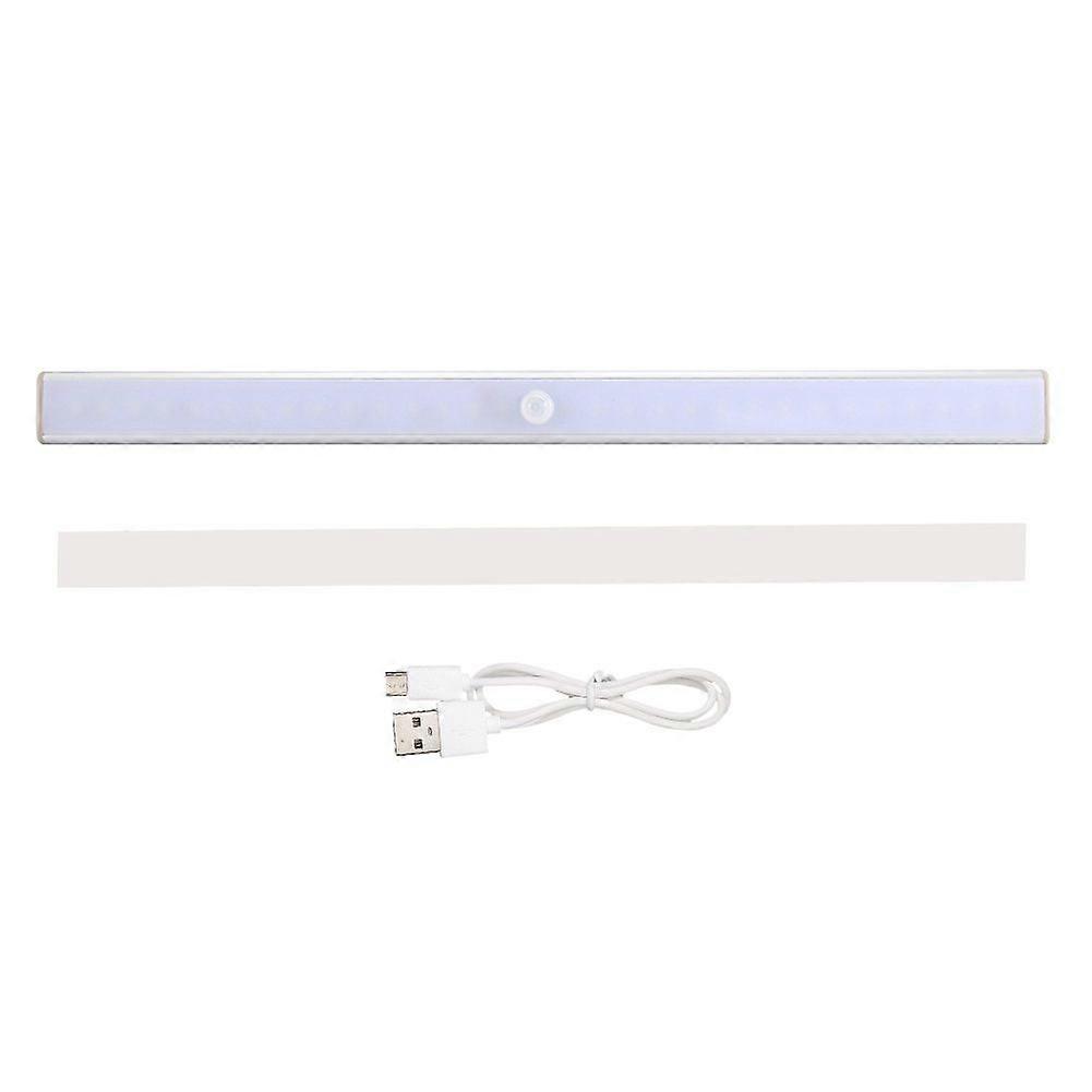 Portable LED Wireless Infrared Motion Sensor Night Light Cabinet Wardrobe Lamp(Warm light)