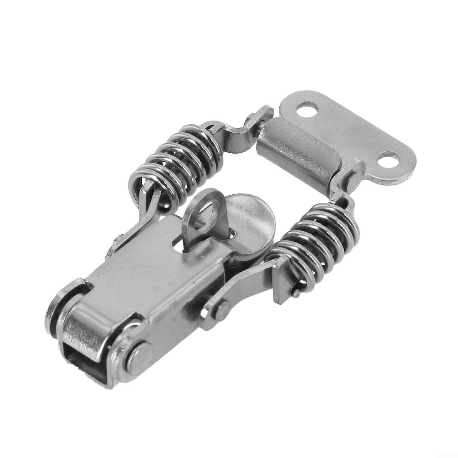 Heavy Duty Stainless Steel Toggle Latch with Double Spring Lock, Rust Resistant for Toolboxes and Cabinets
