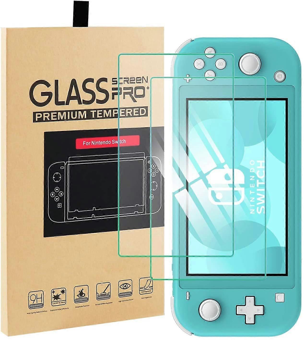 Tempered Glass Screen Protector 2 Pack for Nintendo Switch Lite, HD Clarity and AntiScratch