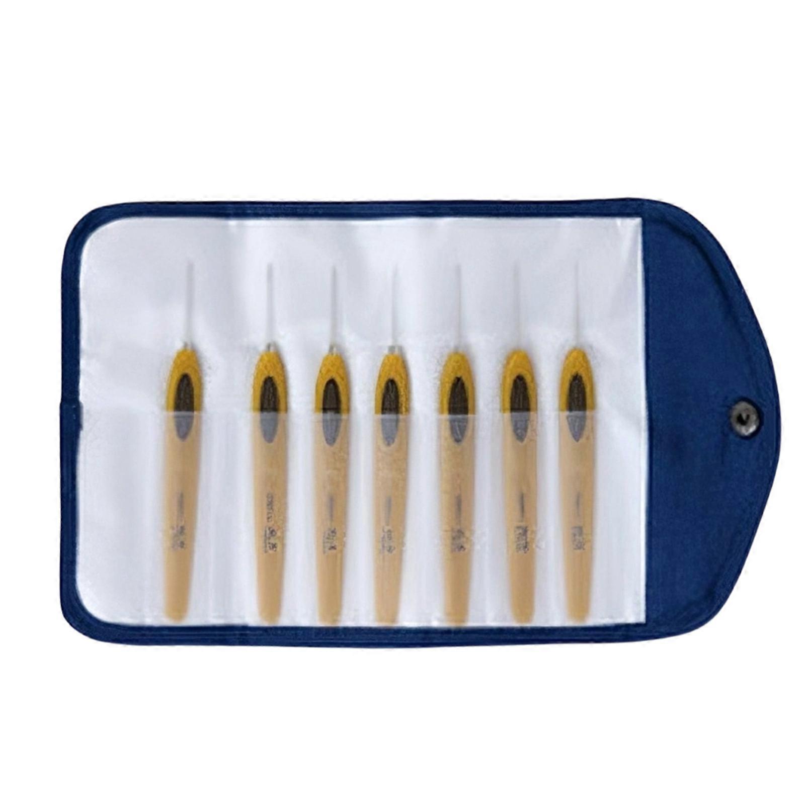 Crochet Set Lace Pattern Includes Assorted Hook Ergonomic Handle Travel Friendly Case For All Skill Level Multicolor