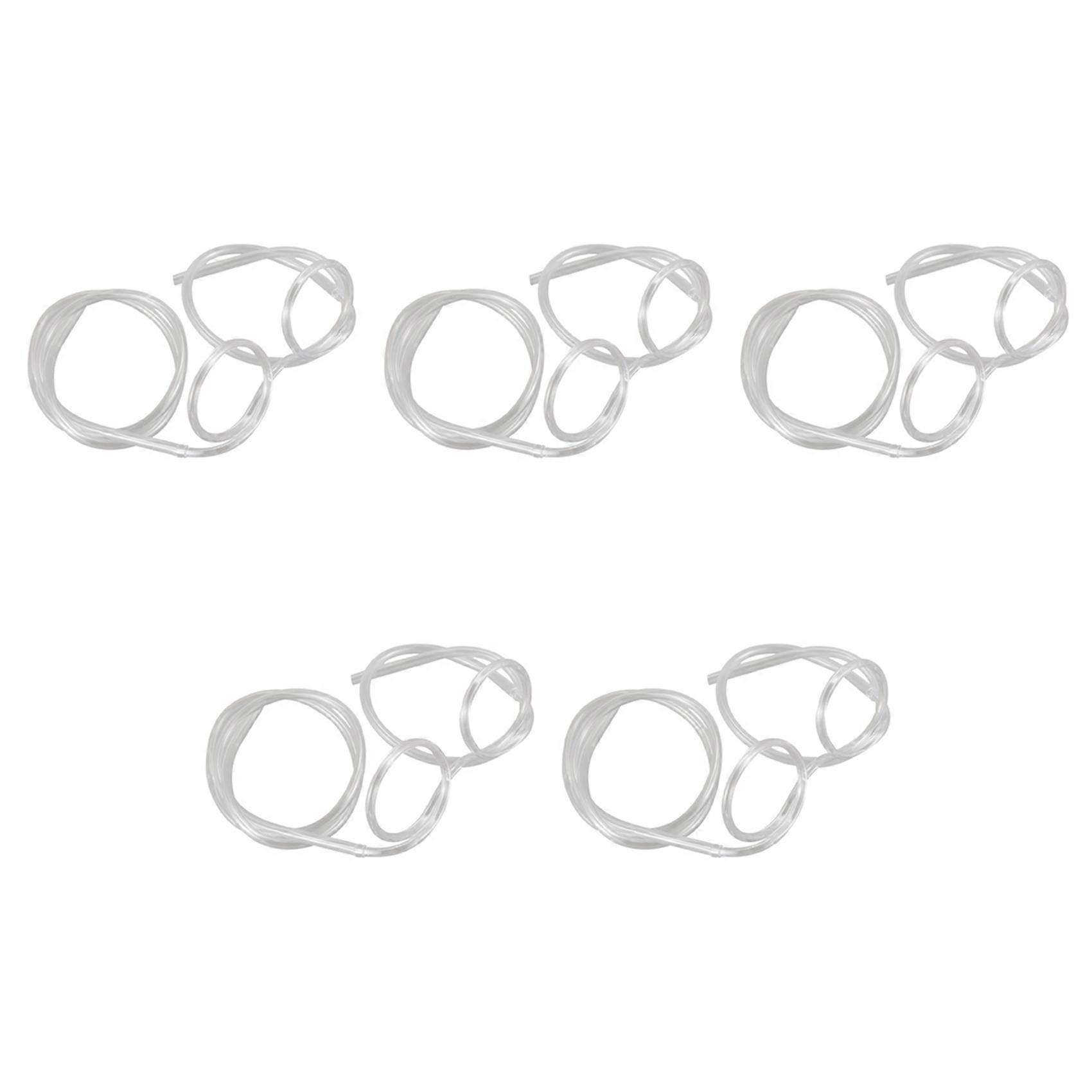 5X Glasses Shape Straw to Drink - Clear