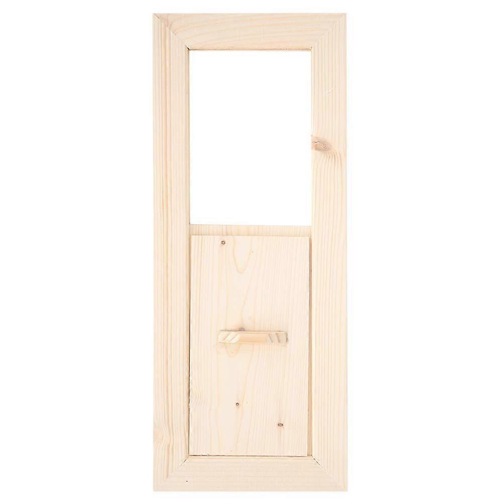 Sauna Ventilation Panel with Adjustable Airflow Hemlock Wood Steam Room Vent Grille