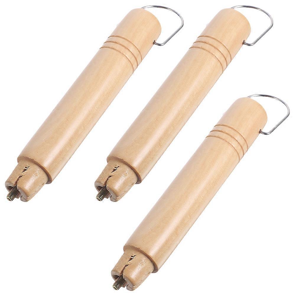 Trähandtag för kokkärl, 3-delat set