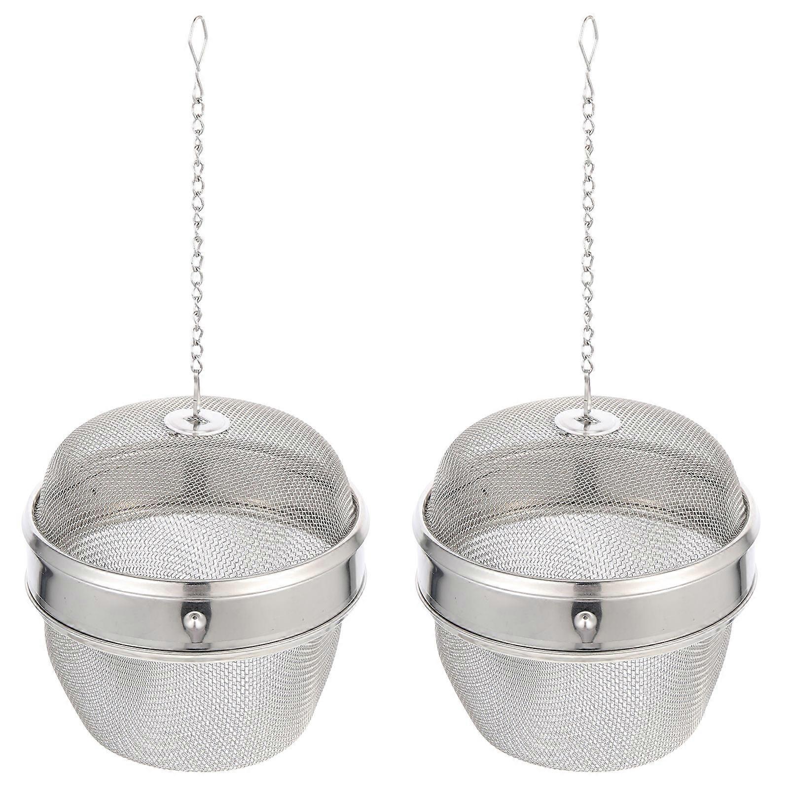 Stainless Steel Tea Infuser Balls for Jewelry Cleaning 2Pcs Multi-Function Basket