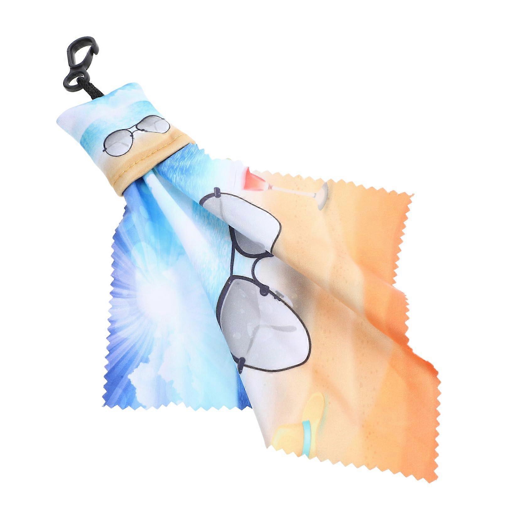 Microfiber Cleaning Cloth Keychain for Glasses and Electronics Scratch Reusable Lens Care