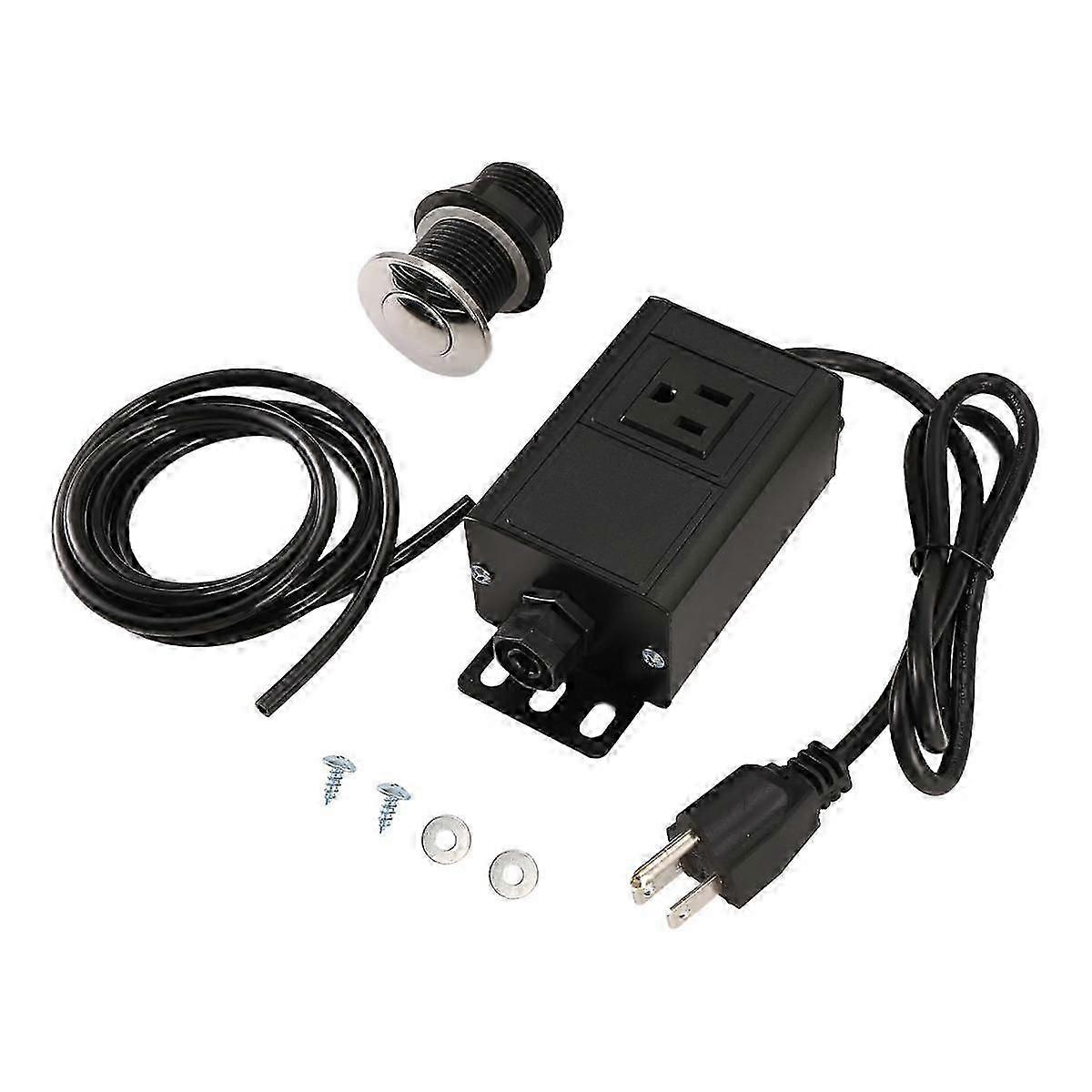Garbage Disposal Air Switch Kit, Garbage Disposal Button, Garbage Disposal Switch Button, Waste Disposer On/Off US Plug