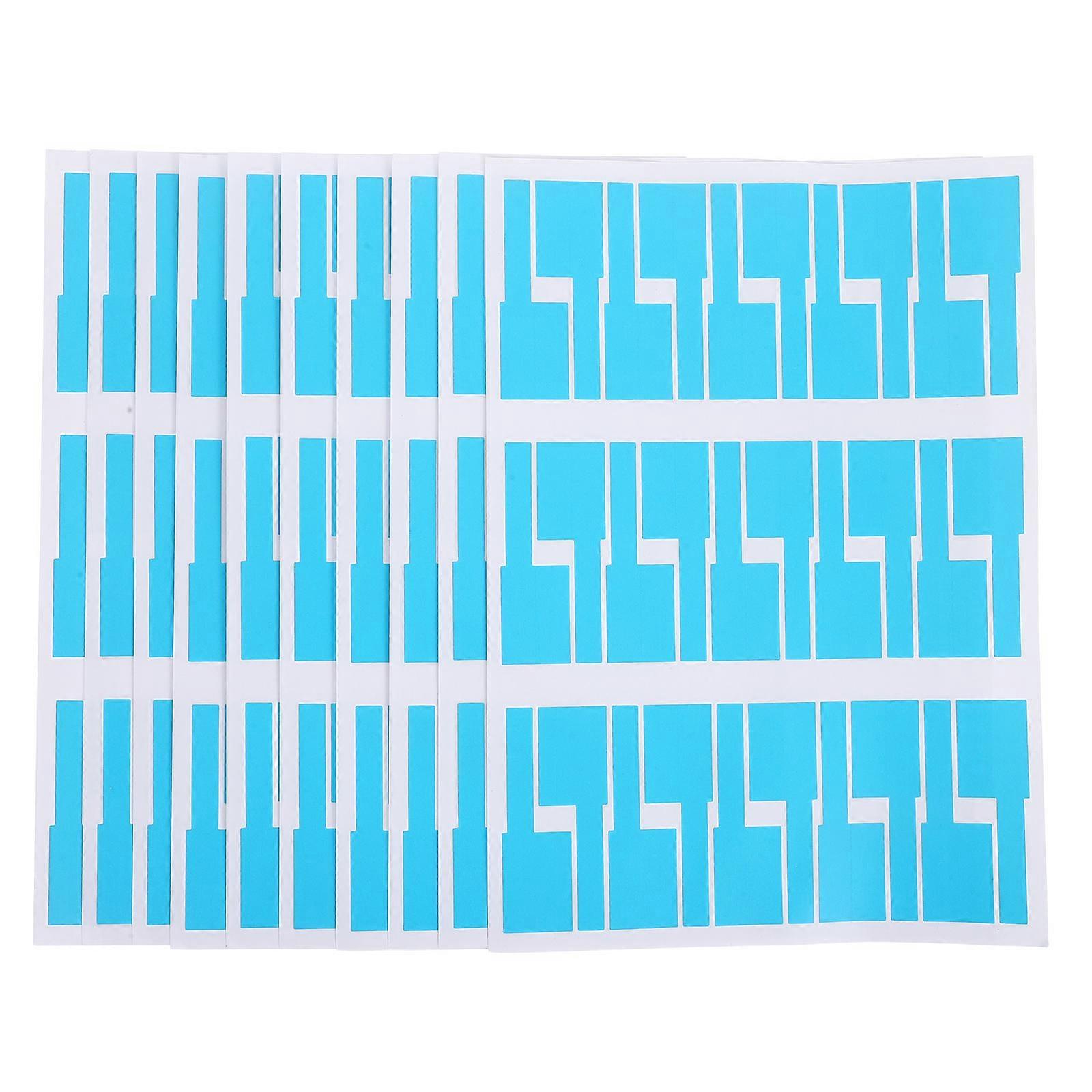 Sticker Cable Tags for Identification Use with 10Pcs Blue Self-Adhesive Labels
