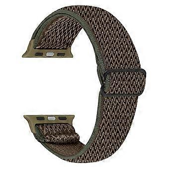 Geflochtenes Nylon verstellbares Uhrenarmband Ersatzarmband für Apple Watch Ultra 49mm / Series 8 4