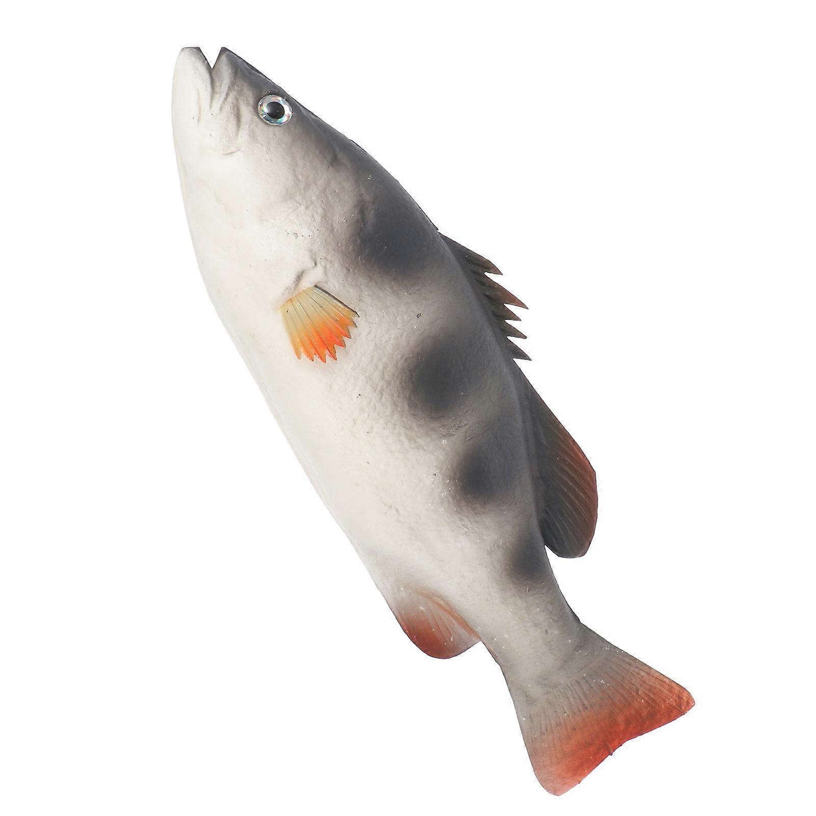 Simulation Fish Toy for Decoration 1Pcs Grey PU Artificial Fish Plaything