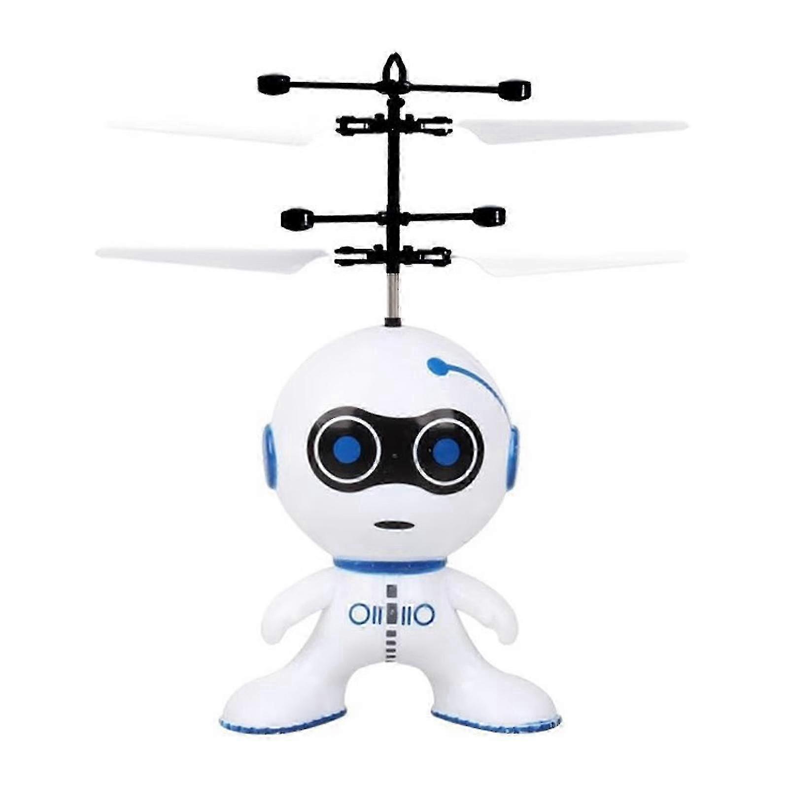 Flying robot with sensor-controlled electric remote control-L